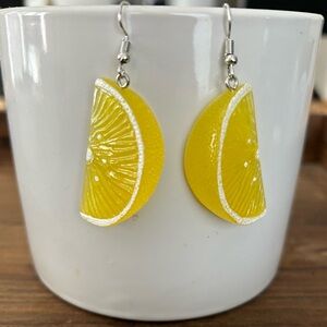 Lemon Slice Dangle Earrings